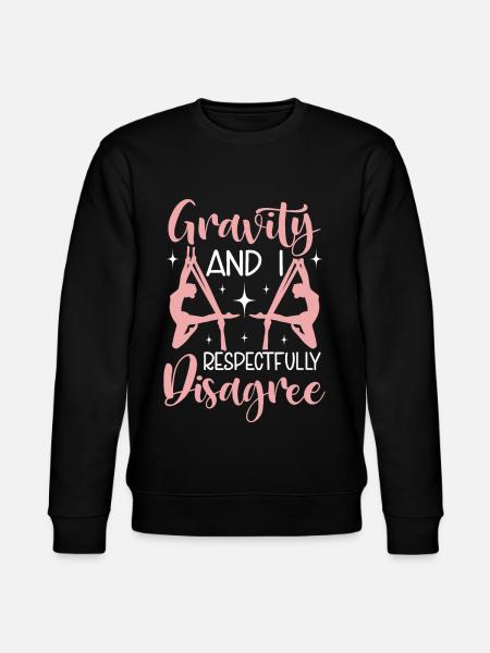 Aerialist - Aerial Yoga and Aerial Silk Acrobatics - Stanley/Stella CHANGER Unisex Organic Sweatshirt - black