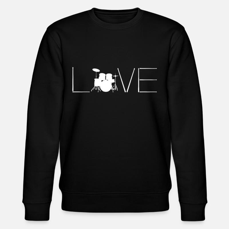 Drums Musician - Stanley/Stella CHANGER Unisex Organic Sweatshirt - black