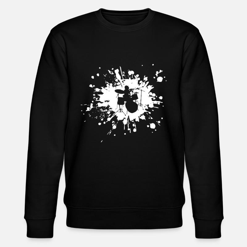 Drums Musician - Stanley/Stella CHANGER Unisex Organic Sweatshirt - black