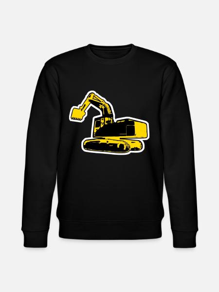 Baggerfahrer Bagger Baustelle - Stanley/Stella Unisex Bio-Sweatshirt CHANGER - Schwarz