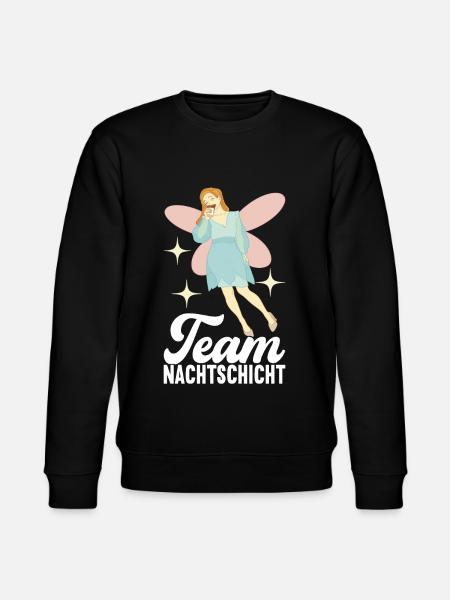 Nachtschicht Nachtdienst - Stanley/Stella Unisex Bio-Sweatshirt CHANGER  - Schwarz