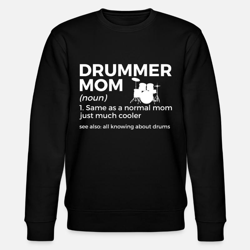 Drums Musician - Stanley/Stella CHANGER Unisex Organic Sweatshirt - black