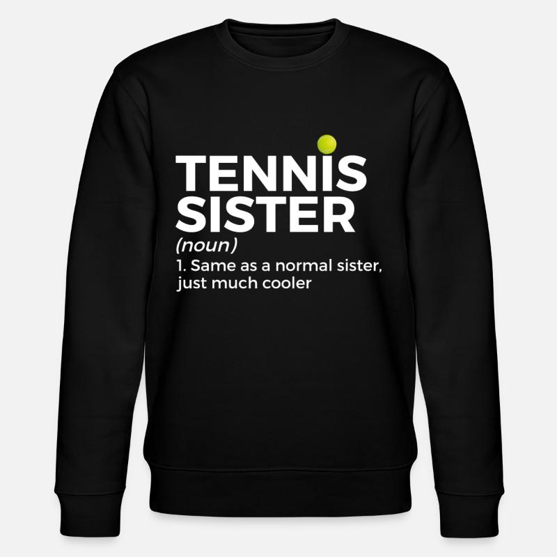 Tennis Gift - Stanley/Stella CHANGER Unisex Organic Sweatshirt - black
