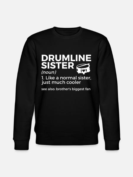 Drumline Drum Gift - Stanley/Stella CHANGER Unisex Organic Sweatshirt - black