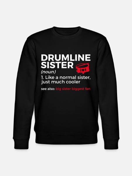 Drumline Drum Gift - Stanley/Stella CHANGER Unisex Organic Sweatshirt - black