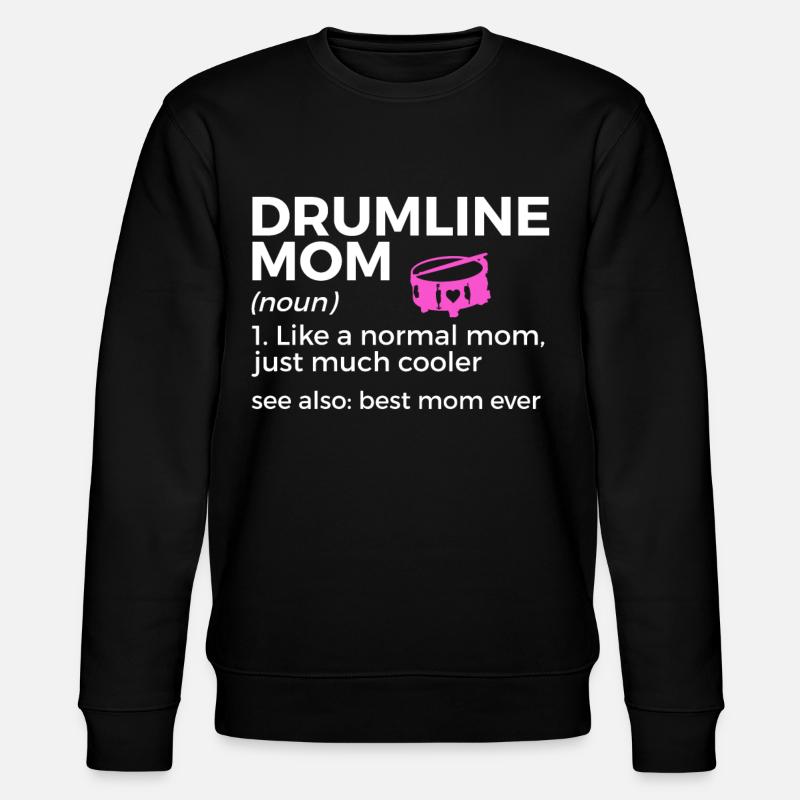 Drumline Drum Gift - Stanley/Stella CHANGER Unisex Organic Sweatshirt - black