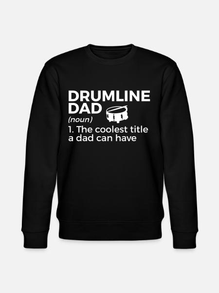 Drumline Drum Gift - Stanley/Stella CHANGER Unisex Organic Sweatshirt - black
