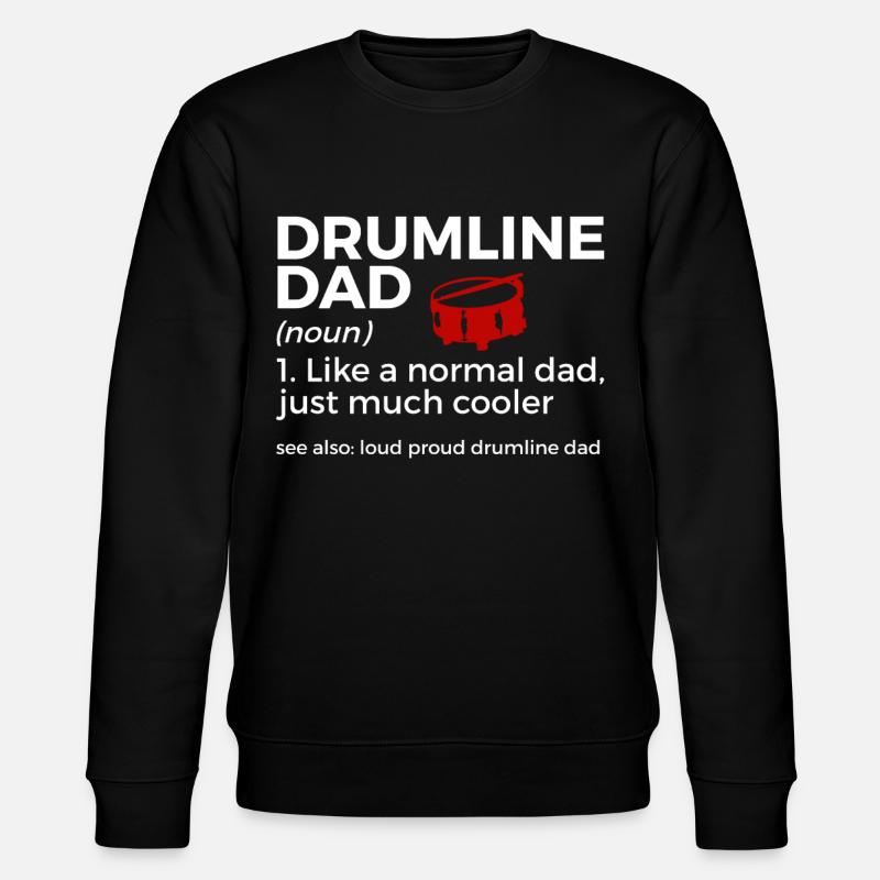 Drumline Trommeln Geschenk - Stanley/Stella Unisex Bio-Sweatshirt CHANGER  - Schwarz
