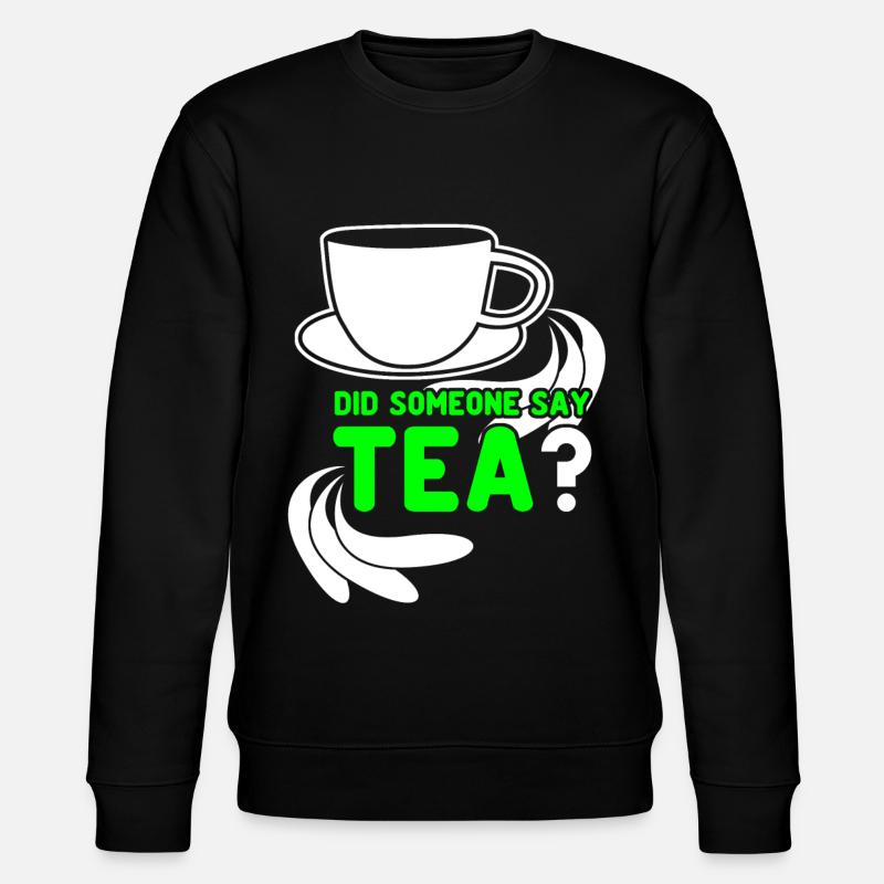 Teetrinker Tee Tasse Teebeutel Teetasse - Stanley/Stella Unisex Bio-Sweatshirt CHANGER  - Schwarz