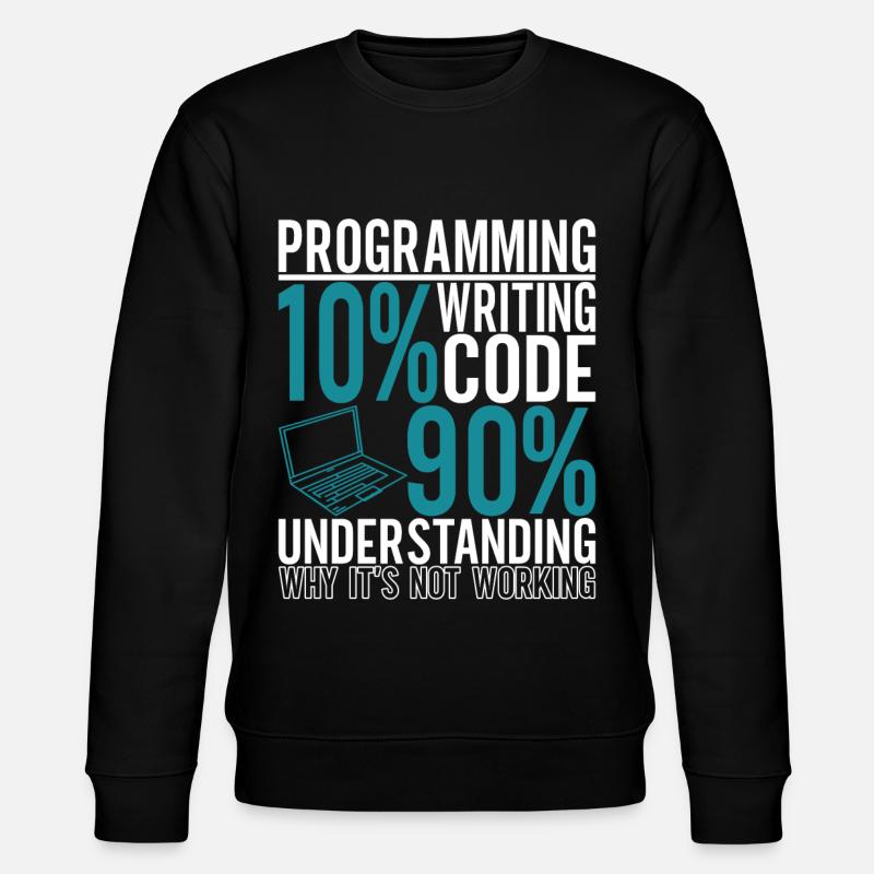 Programmer Computer Scientist - Stanley/Stella CHANGER Unisex Organic Sweatshirt - black