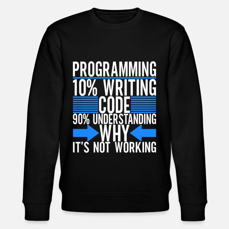 Programmierer Informatiker - Stanley/Stella Unisex Bio-Sweatshirt CHANGER  - Schwarz