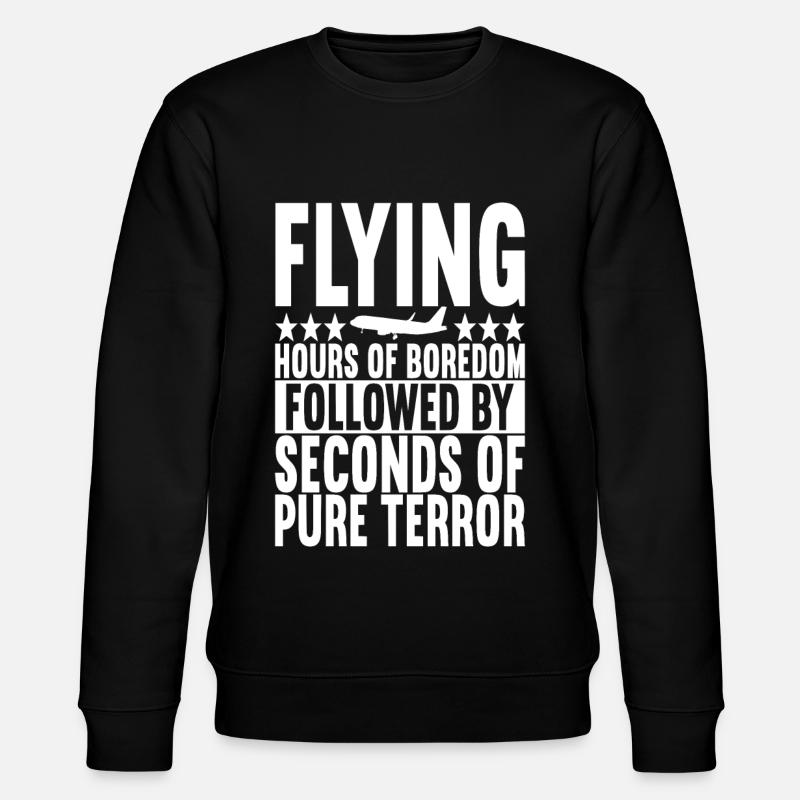 Pilote d’avion - Sweat bio CHANGER Stanley/Stella Unisexe - noir