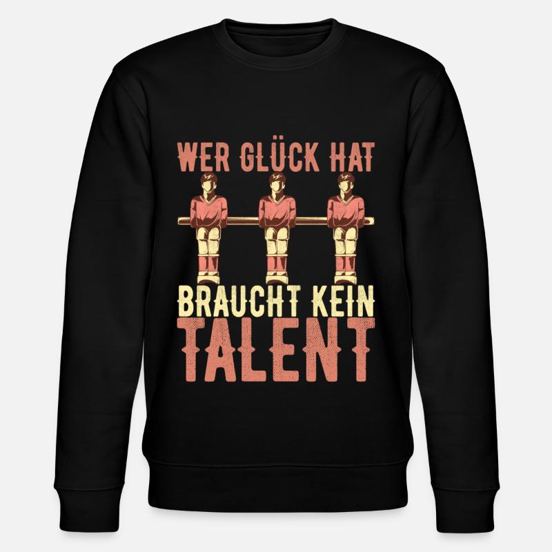 Tischfussball Tischkicker - Stanley/Stella Unisex Bio-Sweatshirt CHANGER - Schwarz