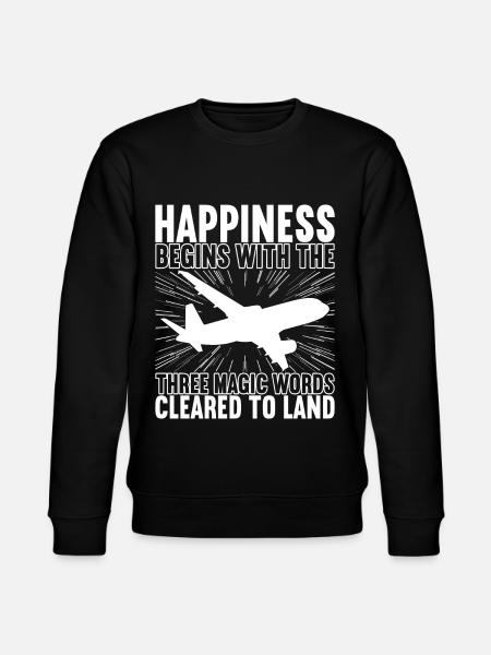 Pilot Flugzeug - Stanley/Stella Unisex Bio-Sweatshirt CHANGER - Schwarz
