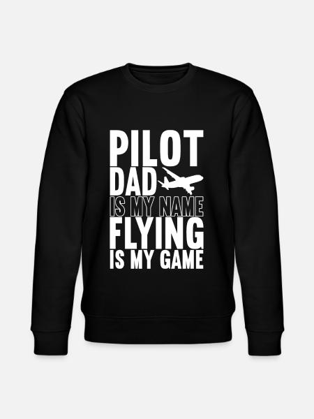 Pilot Flugzeug - Stanley/Stella Unisex Bio-Sweatshirt CHANGER - Schwarz