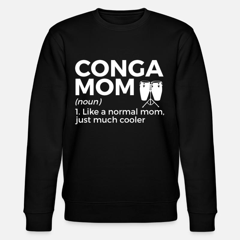 Konga Musiker - Stanley/Stella Unisex Bio-Sweatshirt CHANGER  - Schwarz
