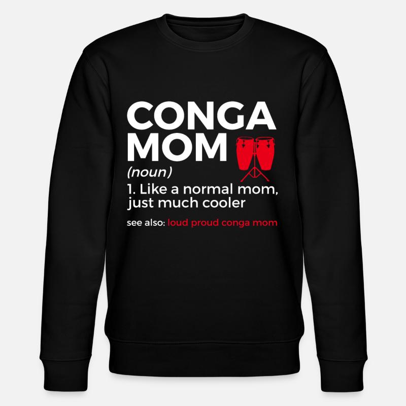 Konga musician - Stanley/Stella CHANGER Unisex Organic Sweatshirt - black