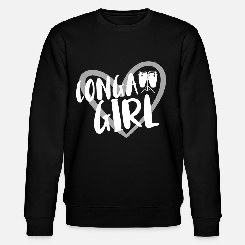 Konga musician - Stanley/Stella CHANGER Unisex Organic Sweatshirt - black