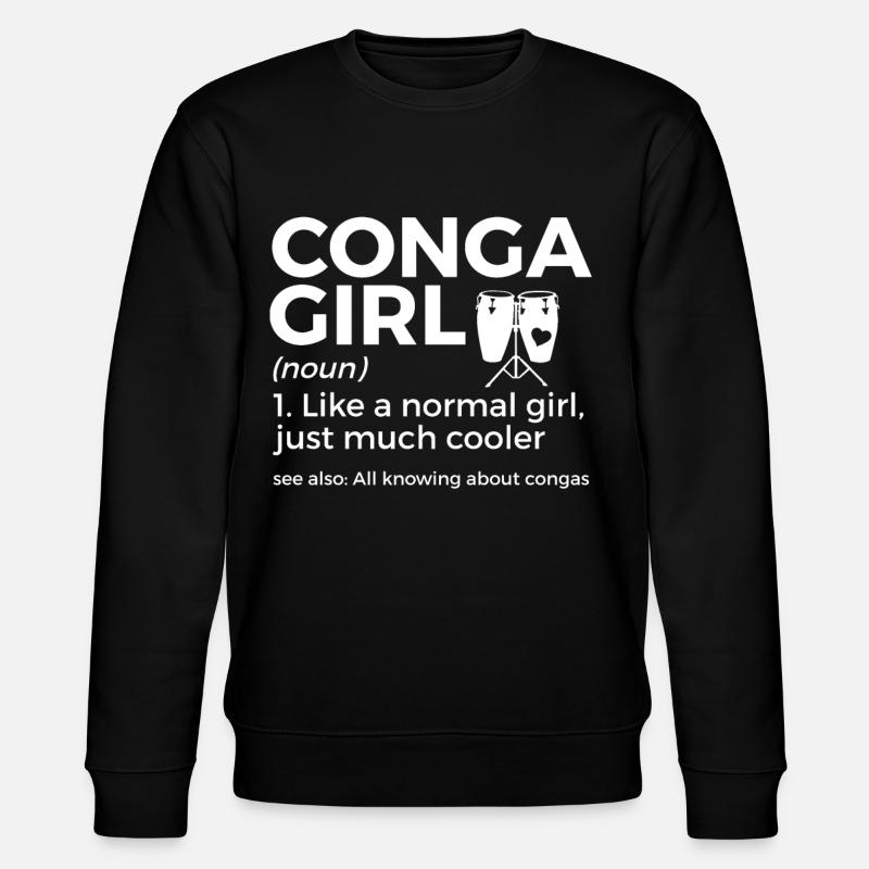 Konga Musiker - Stanley/Stella Unisex Bio-Sweatshirt CHANGER  - Schwarz