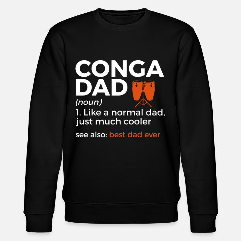 Konga musician - Stanley/Stella CHANGER Unisex Organic Sweatshirt - black