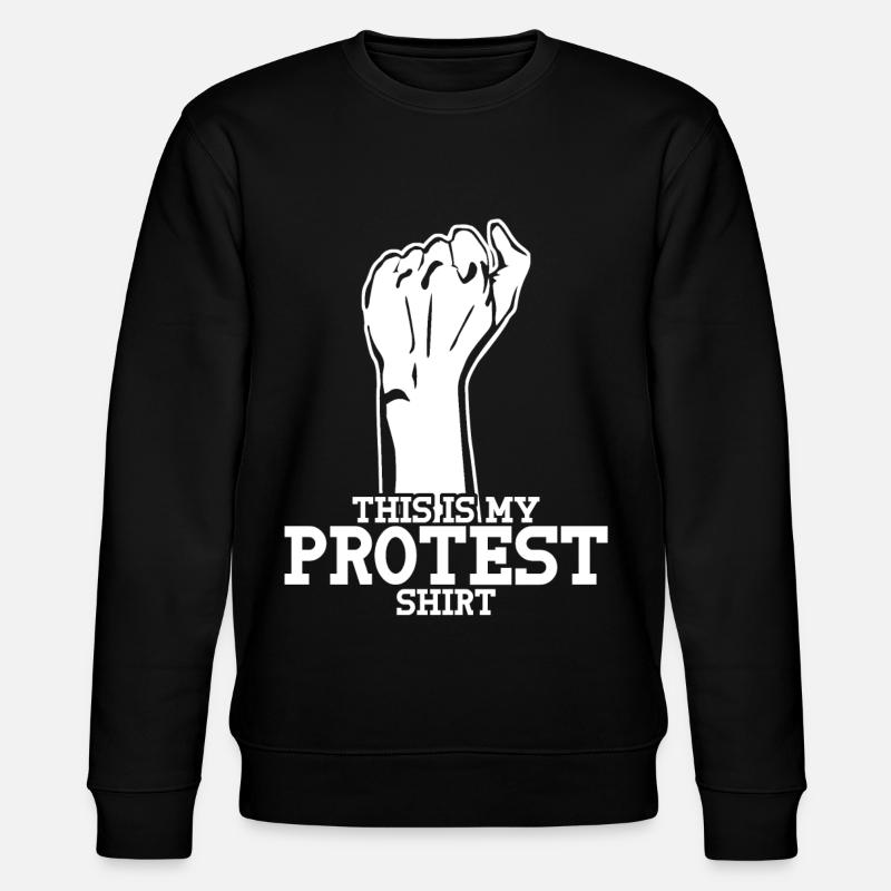 Protest Rejection No No - Stanley/Stella CHANGER Unisex Organic Sweatshirt - black