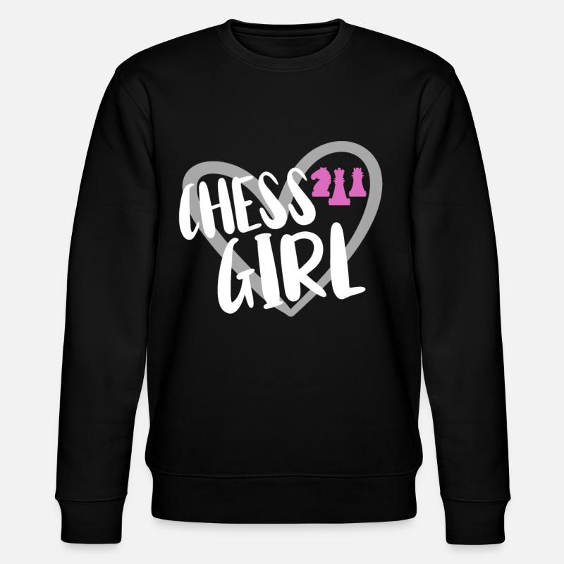 Chess Player - Stanley/Stella CHANGER Unisex Organic Sweatshirt - black