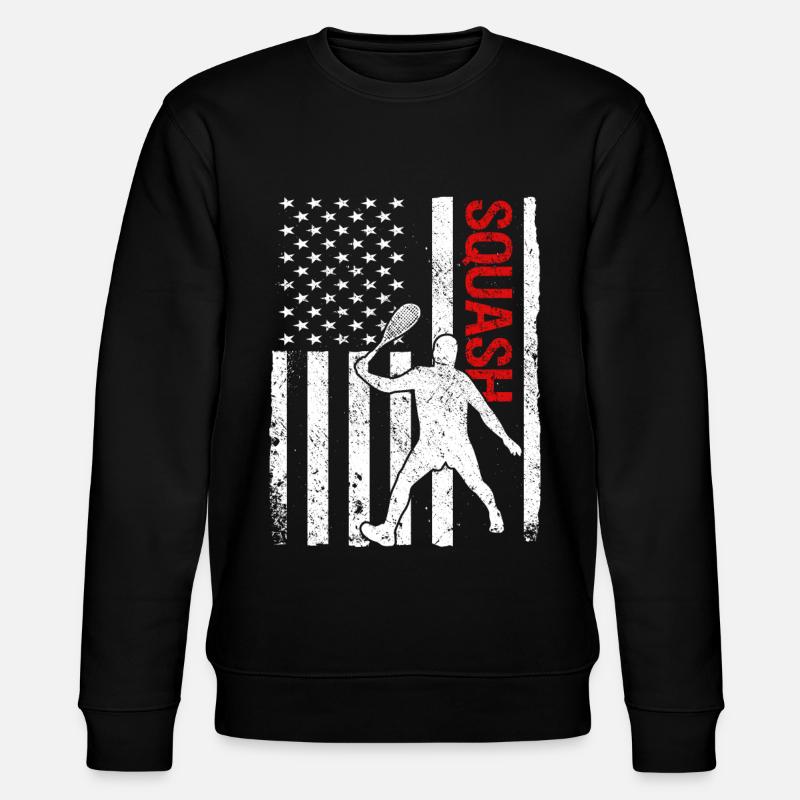 Squash Player - Stanley/Stella CHANGER Unisex Organic Sweatshirt - black