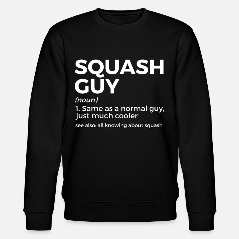 Squash Player - Stanley/Stella CHANGER Unisex Organic Sweatshirt - black