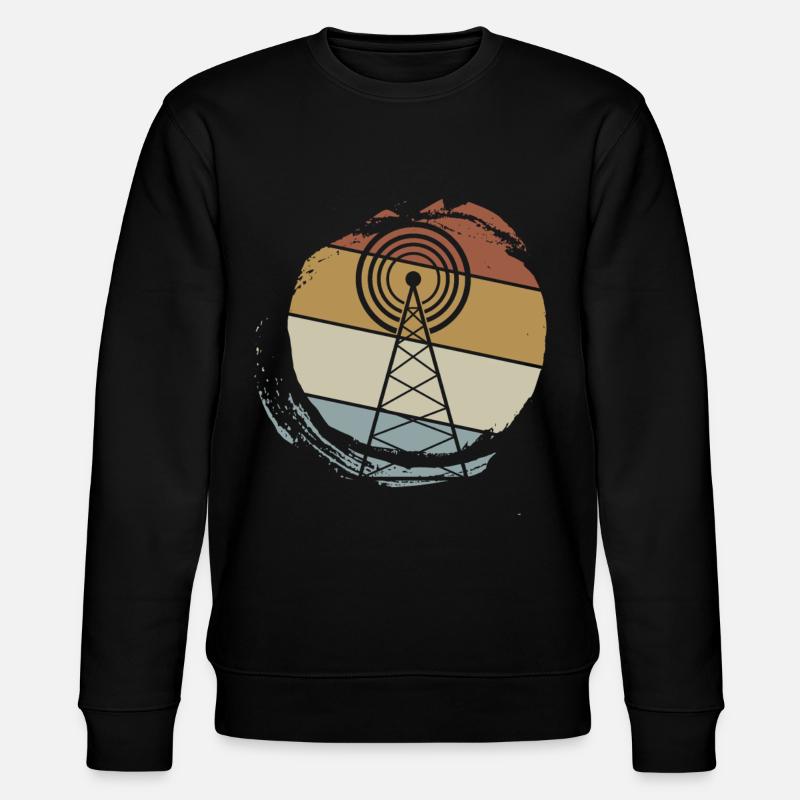 Amateurfunker Antenne Funkgerät - Stanley/Stella Unisex Bio-Sweatshirt CHANGER  - Schwarz