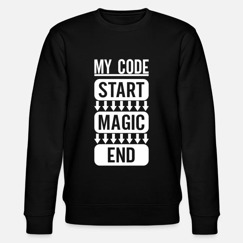Programmer Computer Scientist - Stanley/Stella CHANGER Unisex Organic Sweatshirt - black