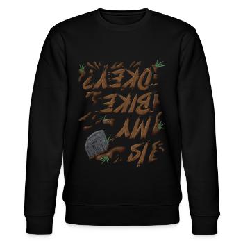 Unnamed Project 43 - Stanley/Stella CHANGER Unisex Organic Sweatshirt - black - Front - Nik (191cm) & Marisol (170cm)