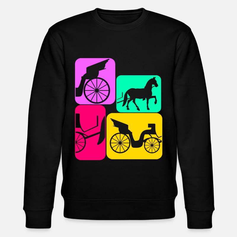 Calèche Calèche rétro Cocheriste - Sweat bio CHANGER Stanley/Stella Unisexe - noir