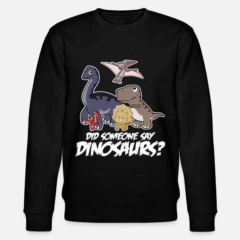 Dinosaur Dinos Dino - Stanley/Stella CHANGER Unisex Organic Sweatshirt - black