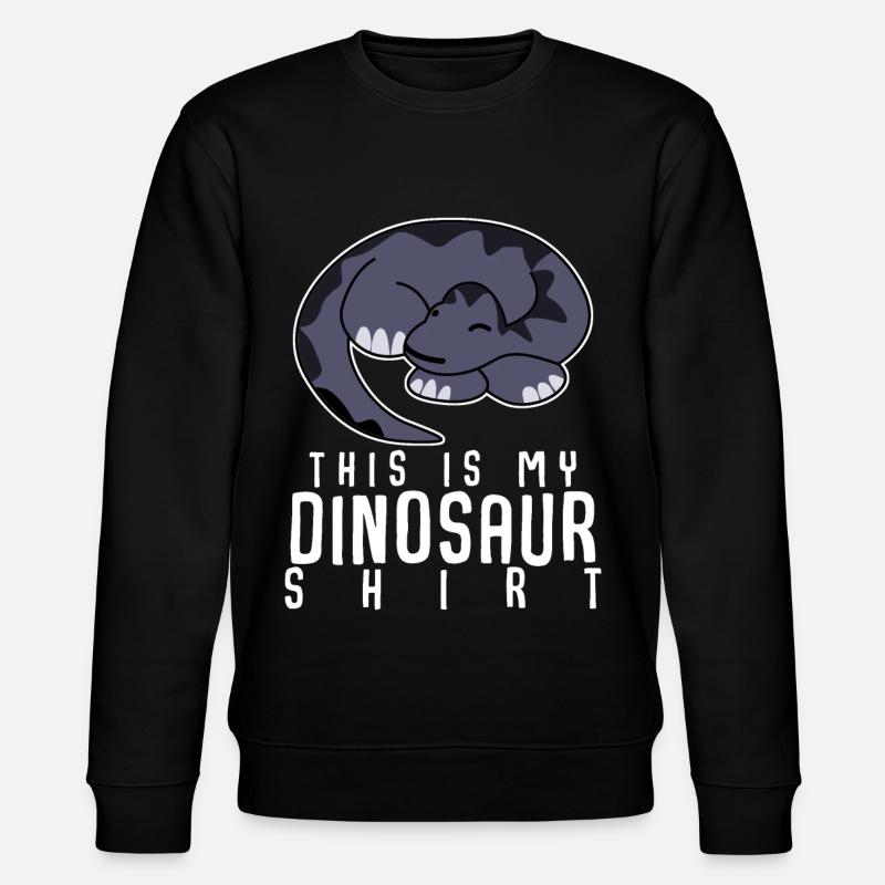 Dinos Dino sleeping dinosaur - Stanley/Stella CHANGER Unisex Organic Sweatshirt - black