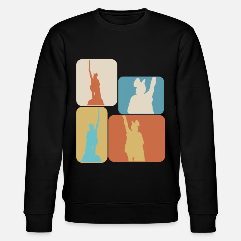 Hermannsdenkmal retro Detmold Lippe - Stanley/Stella CHANGER Unisex Organic Sweatshirt - black