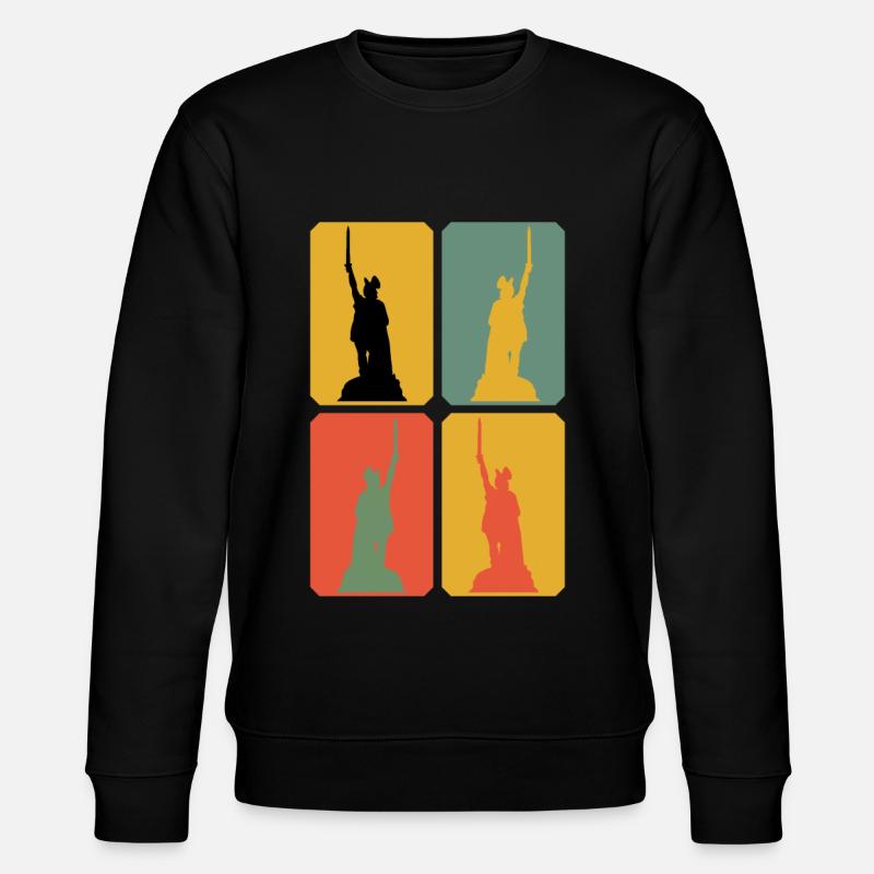 Hermannsdenkmal Teuteburger Wald - Stanley/Stella Unisex Bio-Sweatshirt CHANGER  - Schwarz