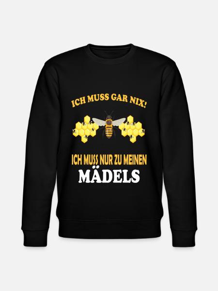 Bienenzucht und Honig - Stanley/Stella Unisex Bio-Sweatshirt CHANGER  - Schwarz