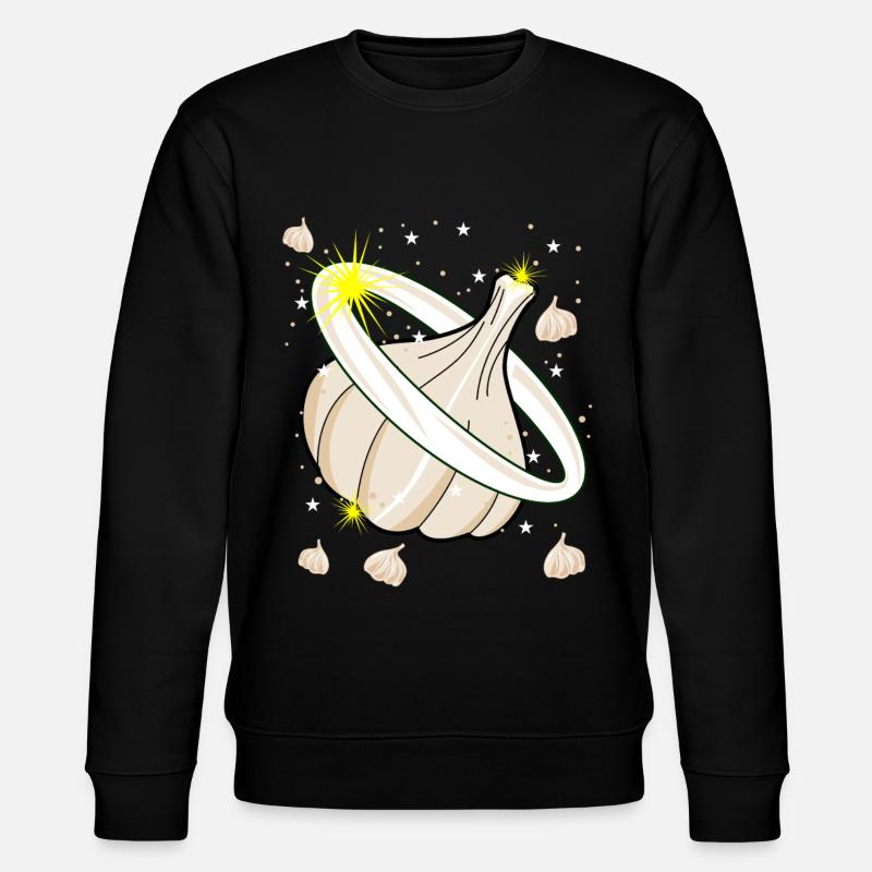Ail Gousses d’ail Planète Knobi - Sweat bio CHANGER Stanley/Stella Unisexe - noir