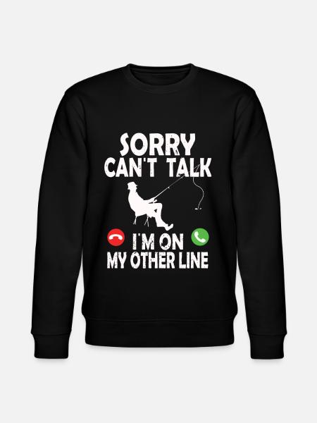 Funny Fishing Design Fisherman - Stanley/Stella CHANGER Unisex Organic Sweatshirt - black