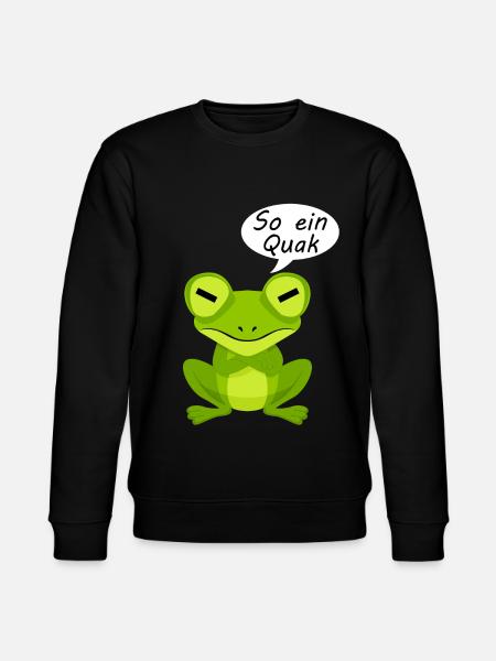 Frosch Frösche - Stanley/Stella Unisex Bio-Sweatshirt CHANGER - Schwarz