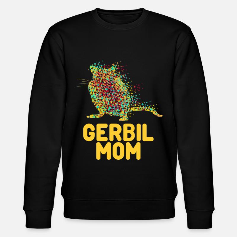 Rennmaus Gerbil Mom Rennmäuse - Stanley/Stella CHANGER Unisex Organic Sweatshirt - black