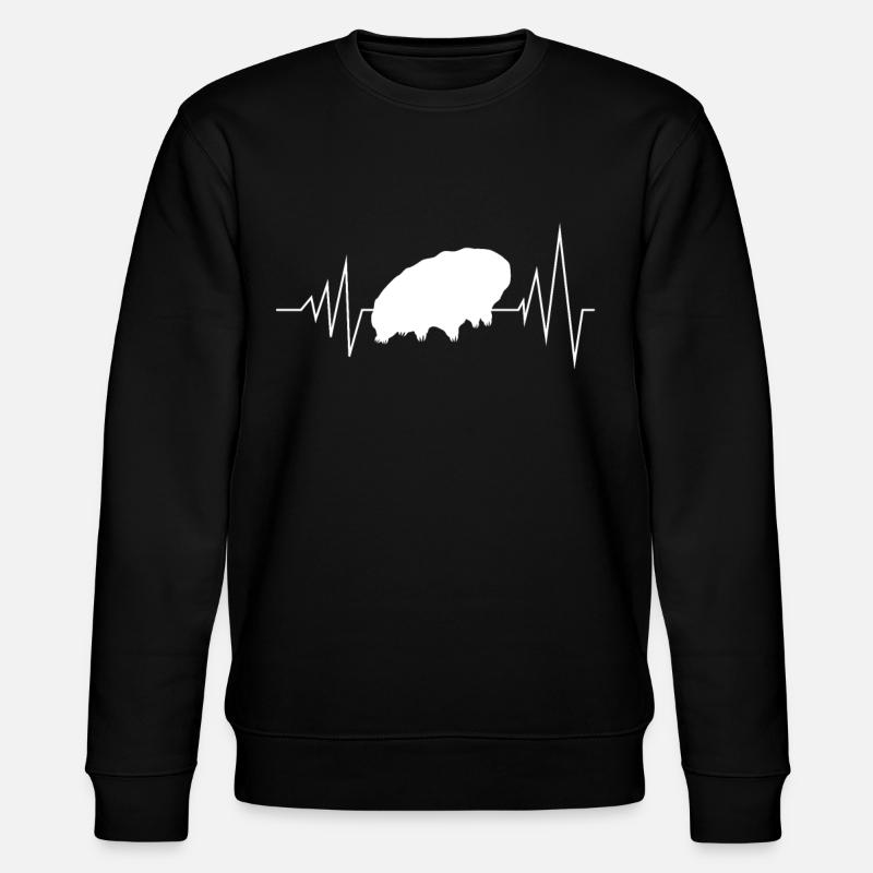 Tardigrade Bärtierchen EKG Wasserbär - Stanley/Stella Unisex Bio-Sweatshirt CHANGER  - Schwarz