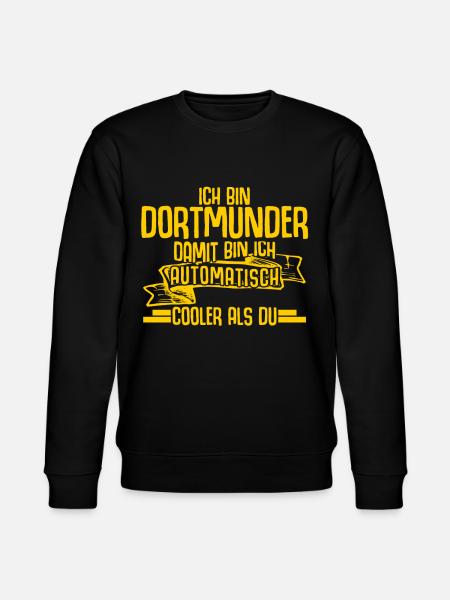 Dortmund Witz Dortmunder - Stanley/Stella Unisex Bio-Sweatshirt CHANGER - Schwarz