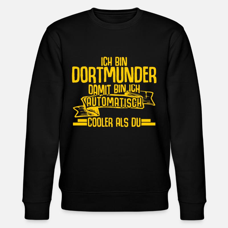 Dortmund Witz Dortmunder - Stanley/Stella Unisex Bio-Sweatshirt CHANGER - Schwarz