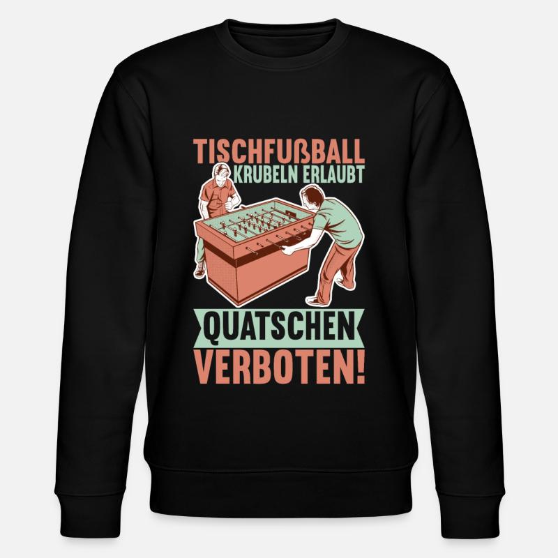 Tischfussball Tischkicker - Stanley/Stella Unisex Bio-Sweatshirt CHANGER - Schwarz