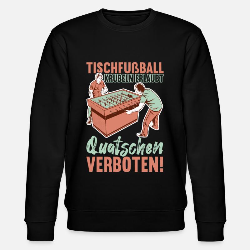 Tischfussball Tischkicker - Stanley/Stella Unisex Bio-Sweatshirt CHANGER  - Schwarz