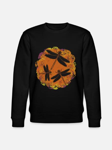 Libellen Insekten Dragonflies Libelle - Stanley/Stella CHANGER Unisex Organic Sweatshirt - black