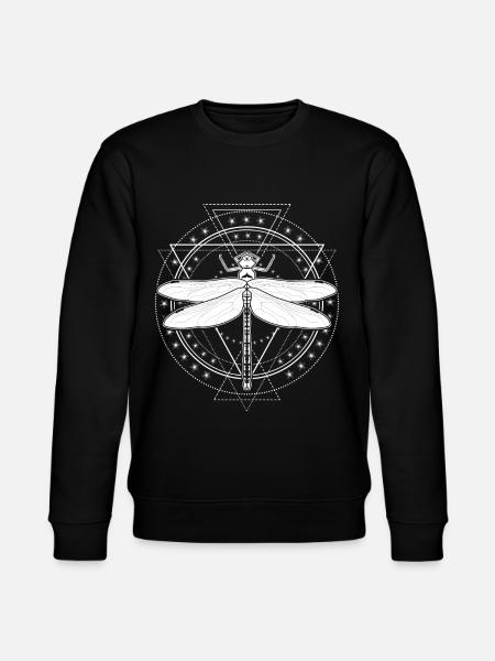 Dragonfly Occult Dragonflies - Stanley/Stella CHANGER Unisex Organic Sweatshirt - black