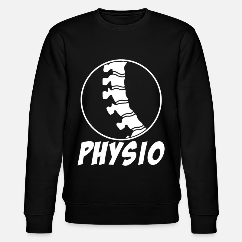 Physio Wirbelsäule Physiotherapeut - Stanley/Stella Unisex Bio-Sweatshirt CHANGER  - Schwarz