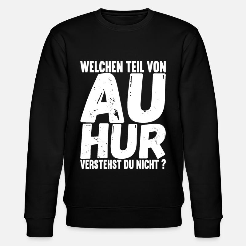 Aachener Slang - Stanley/Stella Unisex Bio-Sweatshirt CHANGER  - Schwarz